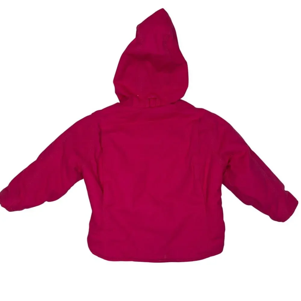 1980s–1990s C.L. Schmidt 3T Pink Sherpa Lined Cotton Jacket